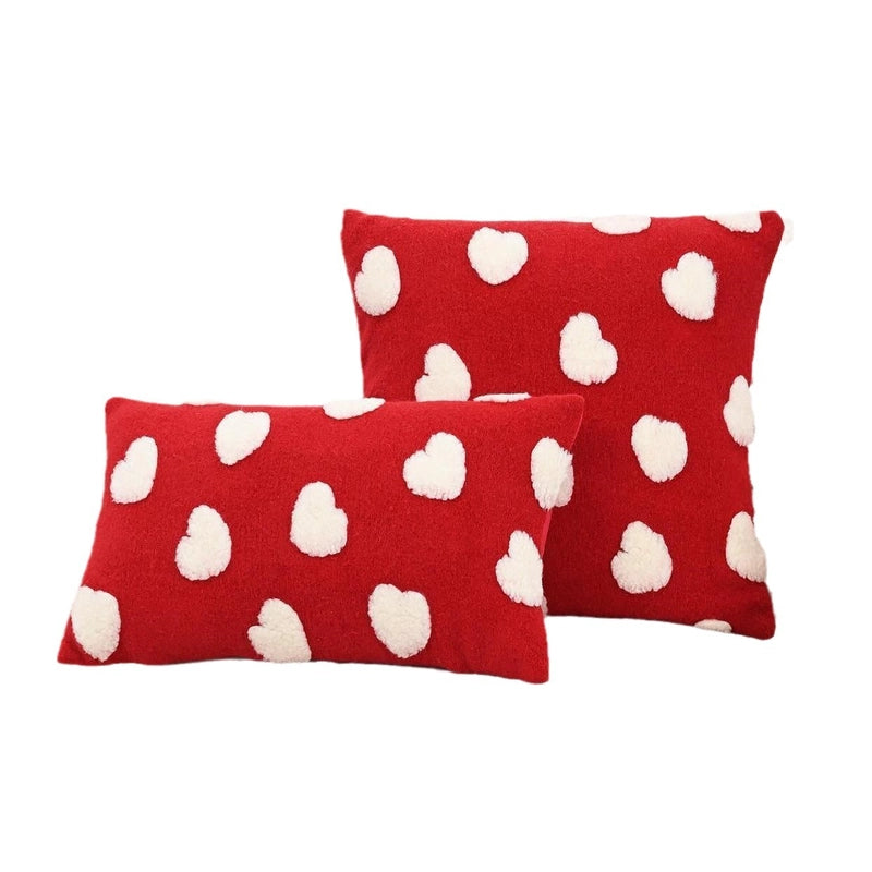 Elegant  Heart Shape Polyester Cotton Throw Pillow Pillow Cases Couch & Sofa Decor
