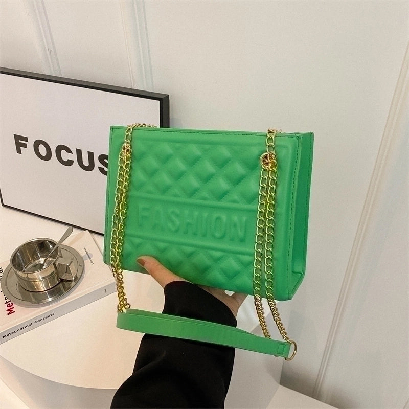 Women's Pu Leather Solid Color Classic Style Zipper Crossbody Bag