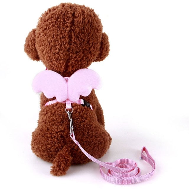 Angel Wing Dog Harness With Leash