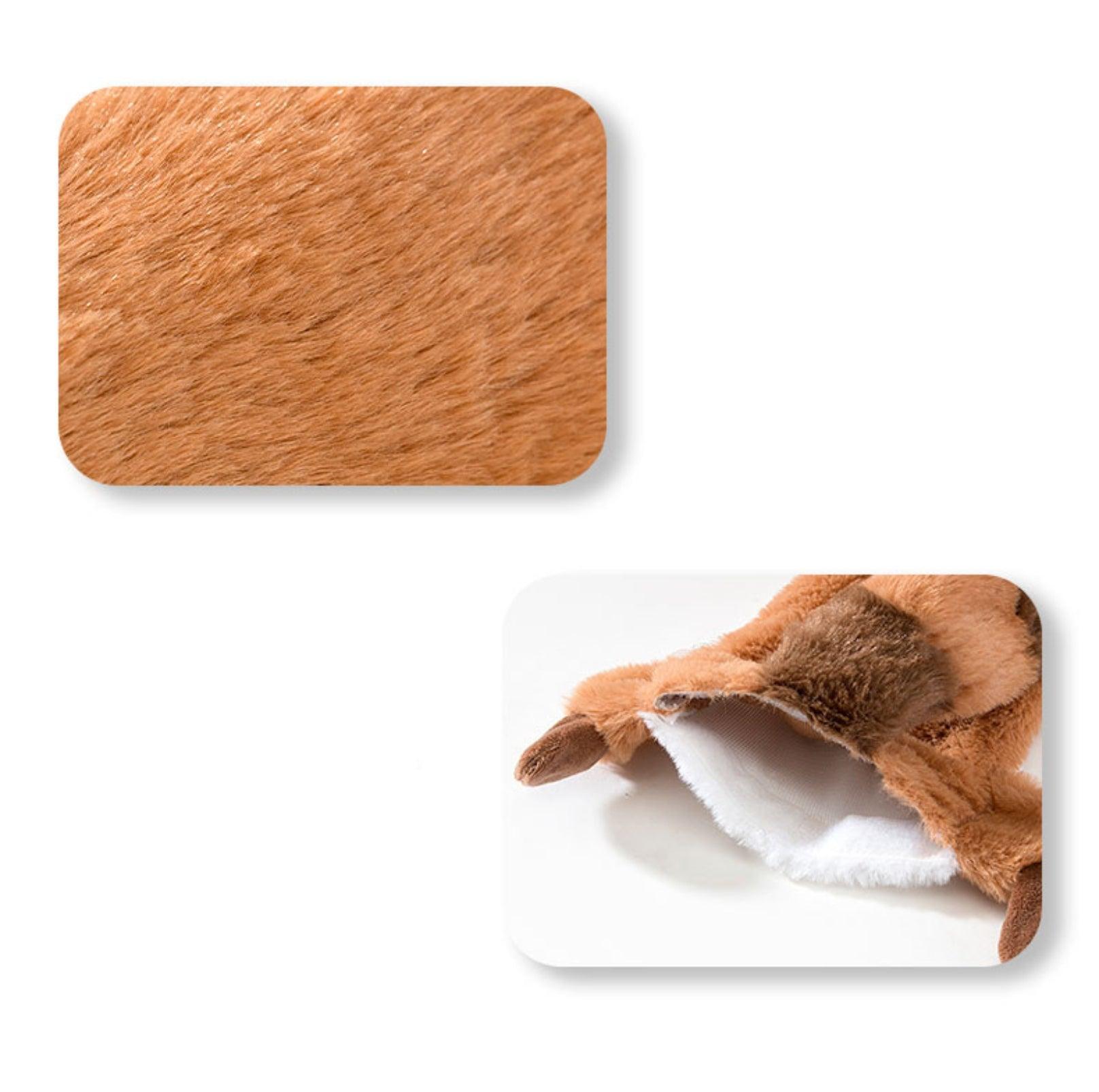 Animal Style Pocketed Plush Dog Toy - Fillable with Water Bottle for Extra Fun
