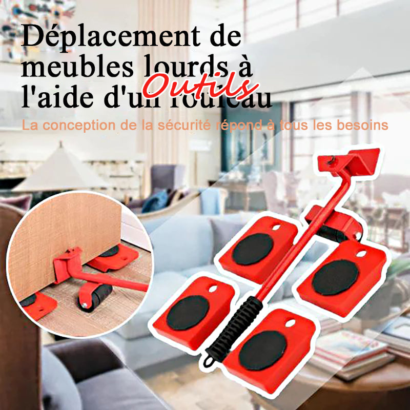 Ensemble d'Outils de Levage et de Déplacement de Meubles Lourds