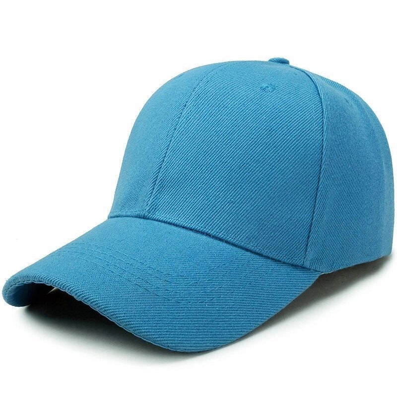 Women's Minimalist Solid Color Printing Curved Eaves Baseball Cap