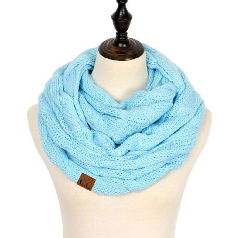Women's Streetwear Solid Color Knit Scarf