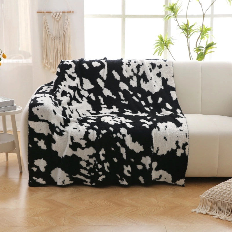 Blanket Half-side Fleece Blanket Air-conditioned Room Lunch Break Blanket Air-conditioned Room Hotel Homestay Decorative Blanket Thickened Warm Sofa Blanket
