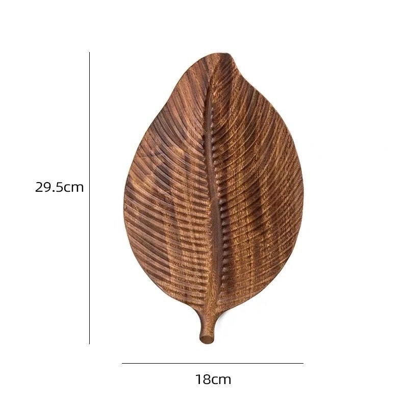 Pastoral Plant Wood Plate 1 Piece