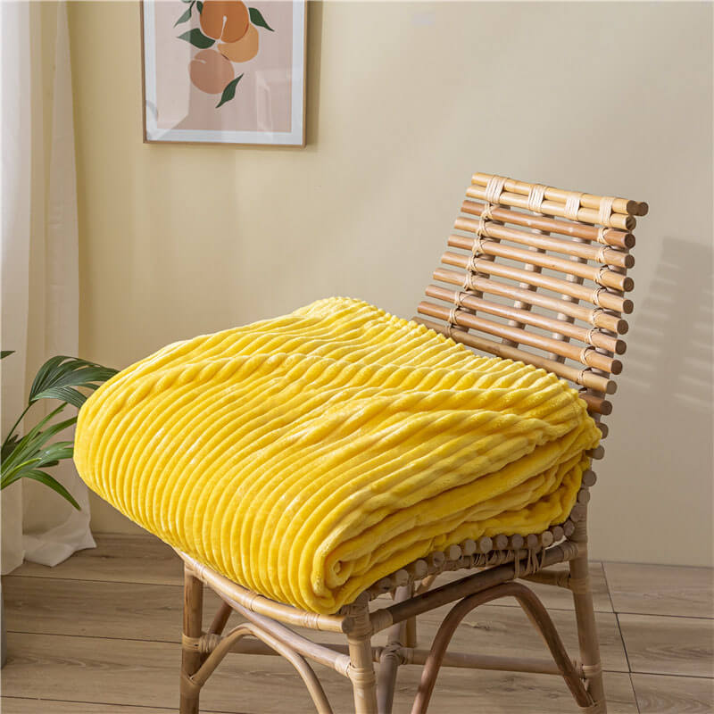 Double-Sided Milk Velvet Sofa Bed Blanket