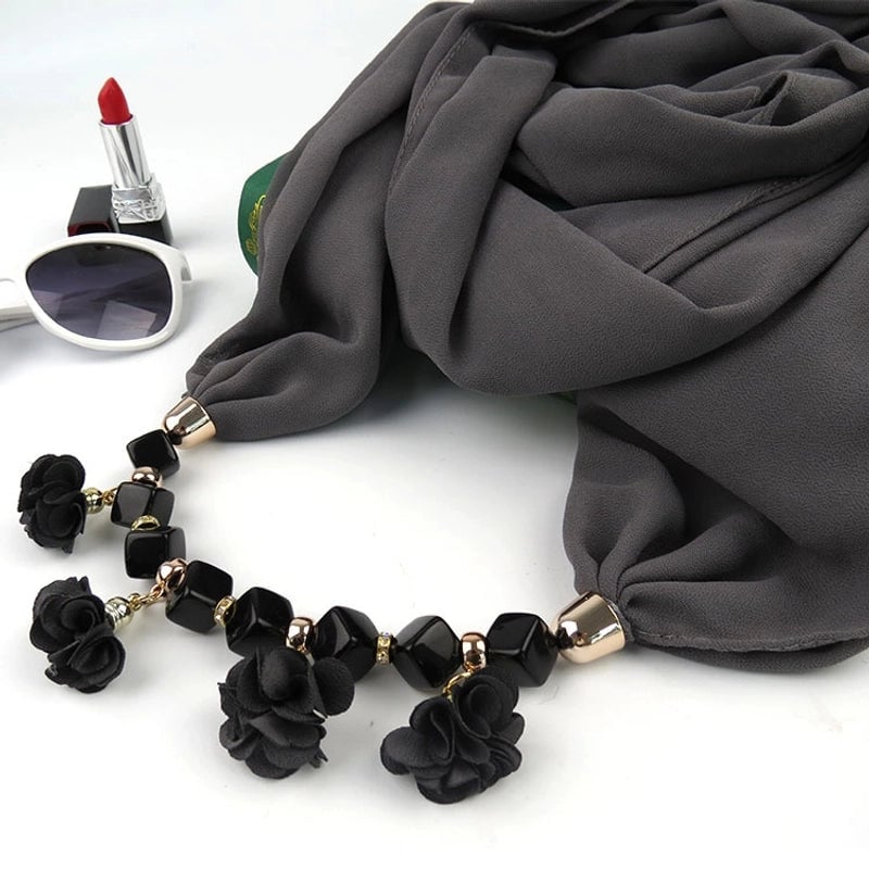 Women's Sweet Flower Chiffon Kerchief