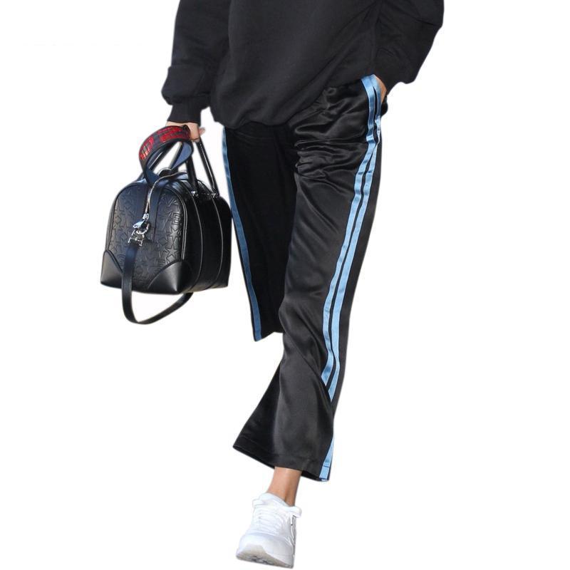 Satin Striped Trousers