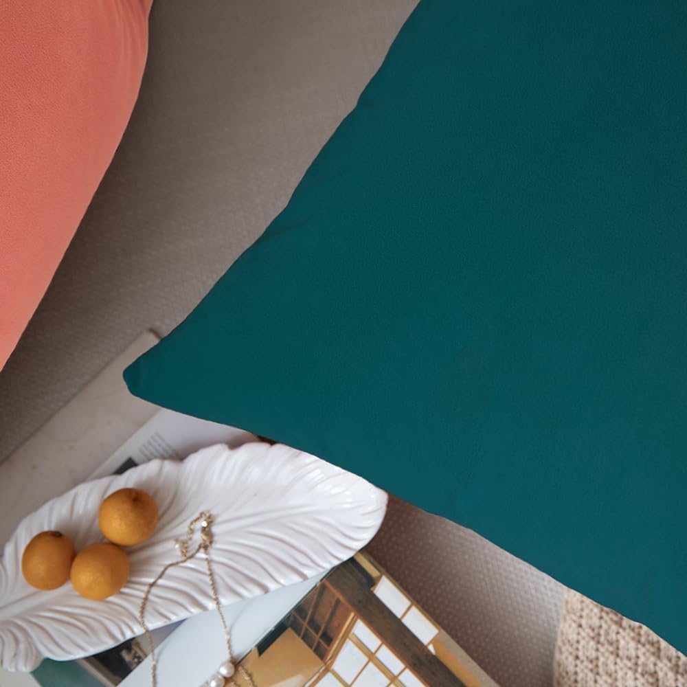 Teal-Velvet Cushion Covers