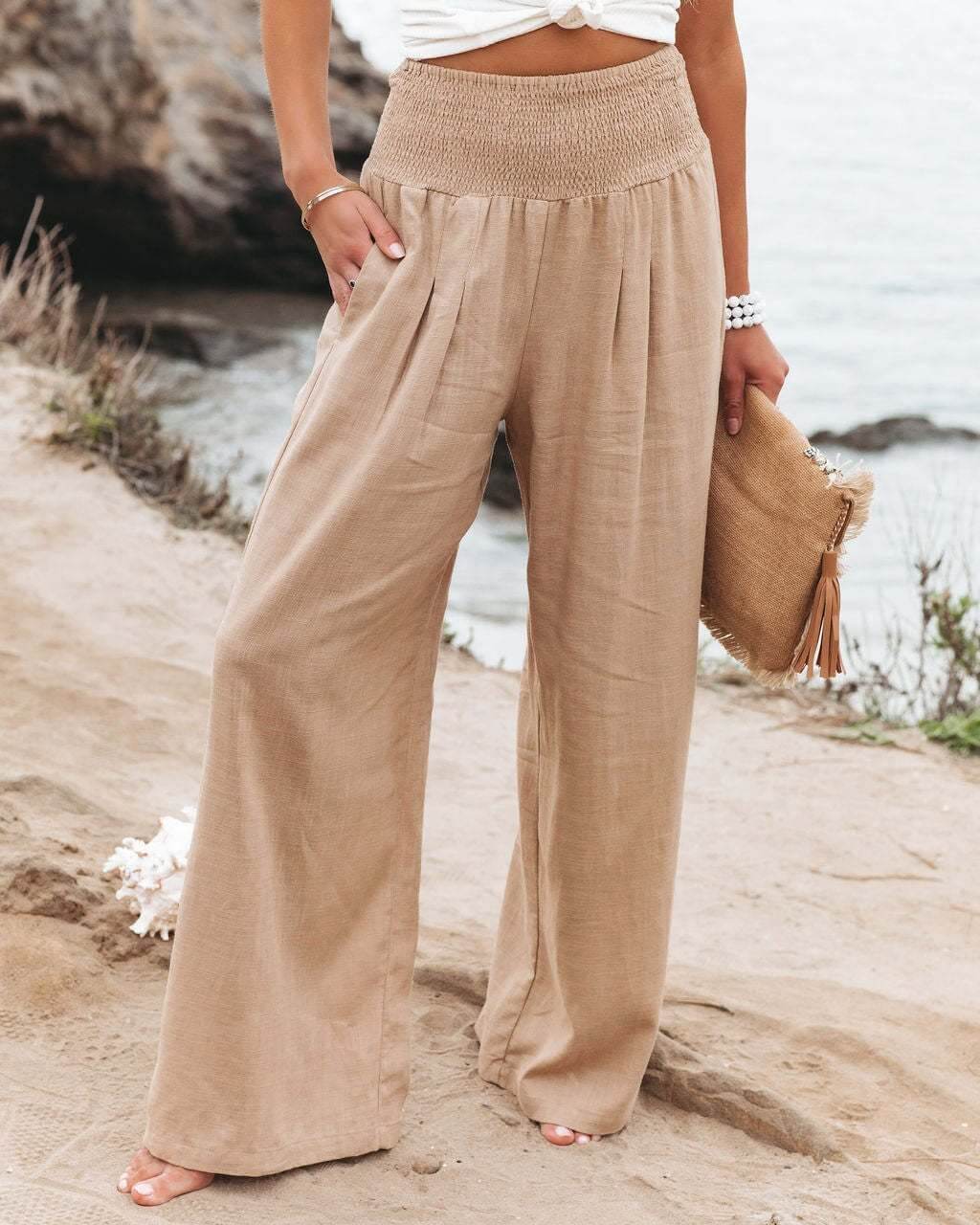 New Arrival - 49%OFF🔥Casual Wide Leg Cotton & Linen Loose Trousers