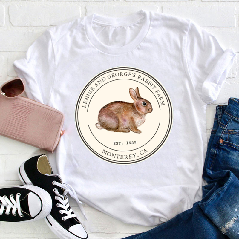 Lennie And George's Rabbit Farm Teacher T-Shirt