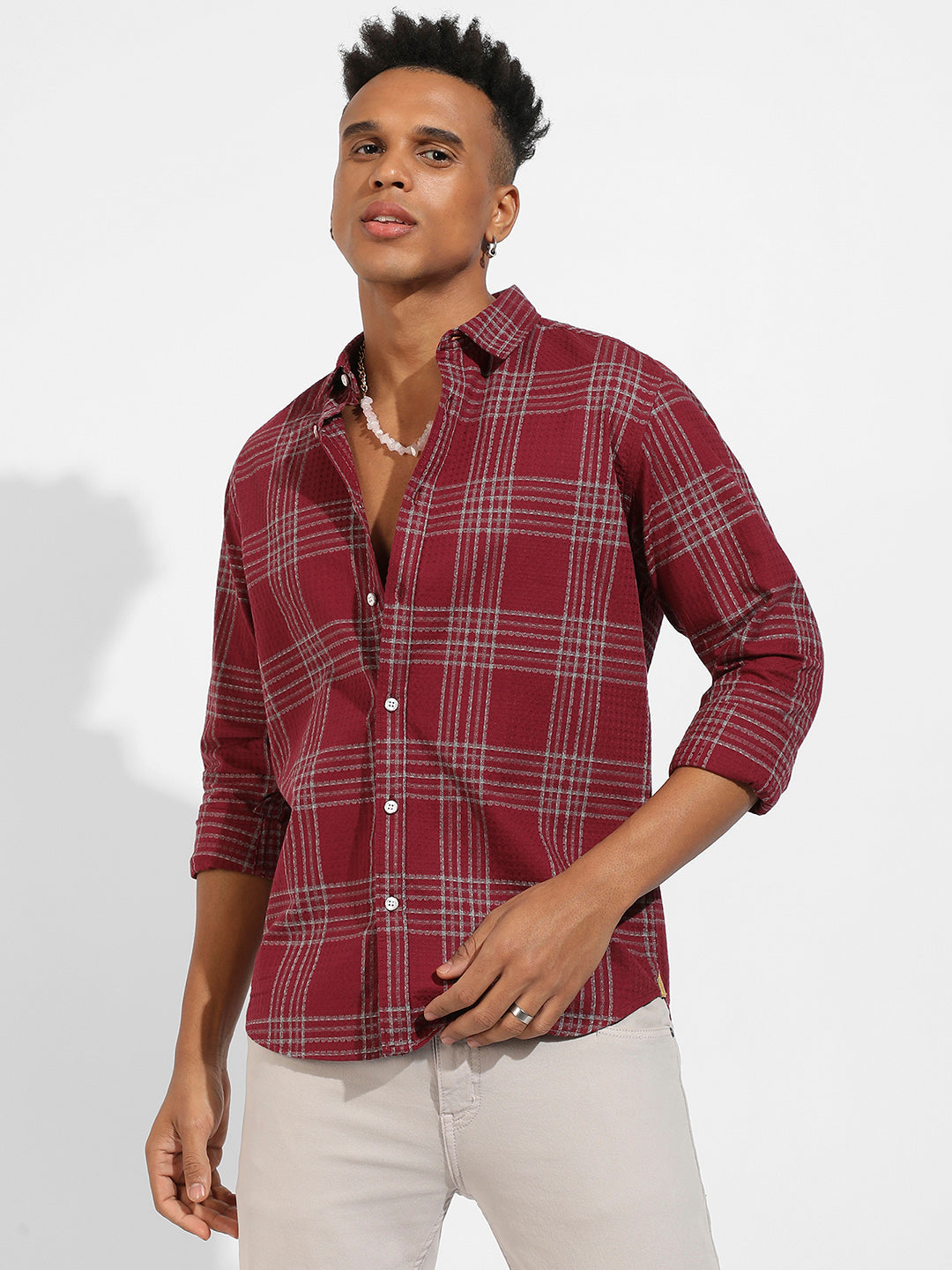 Chalk Tartan Plaid Shirt