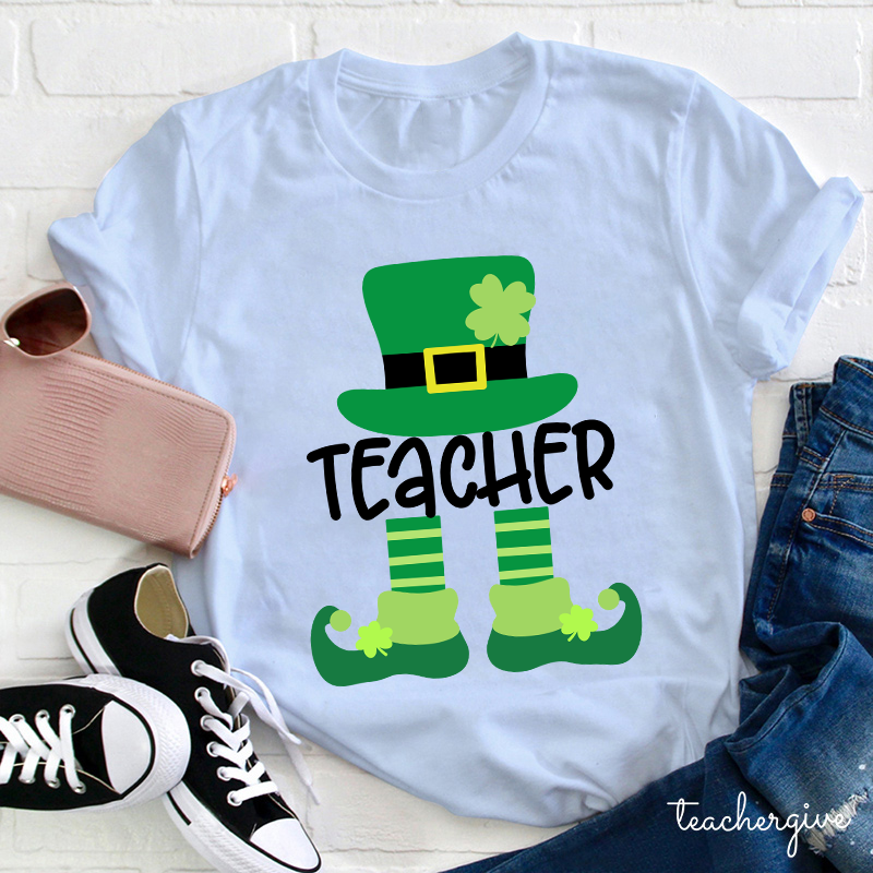 Little Teacher Leprechaun Teacher T-Shirt