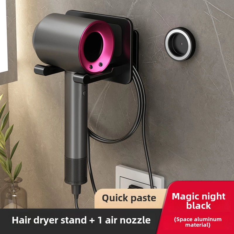 Hair Dryer Rack Punch-free Bracket Hair Dryer Rack Hair Dryer Storage Rack
