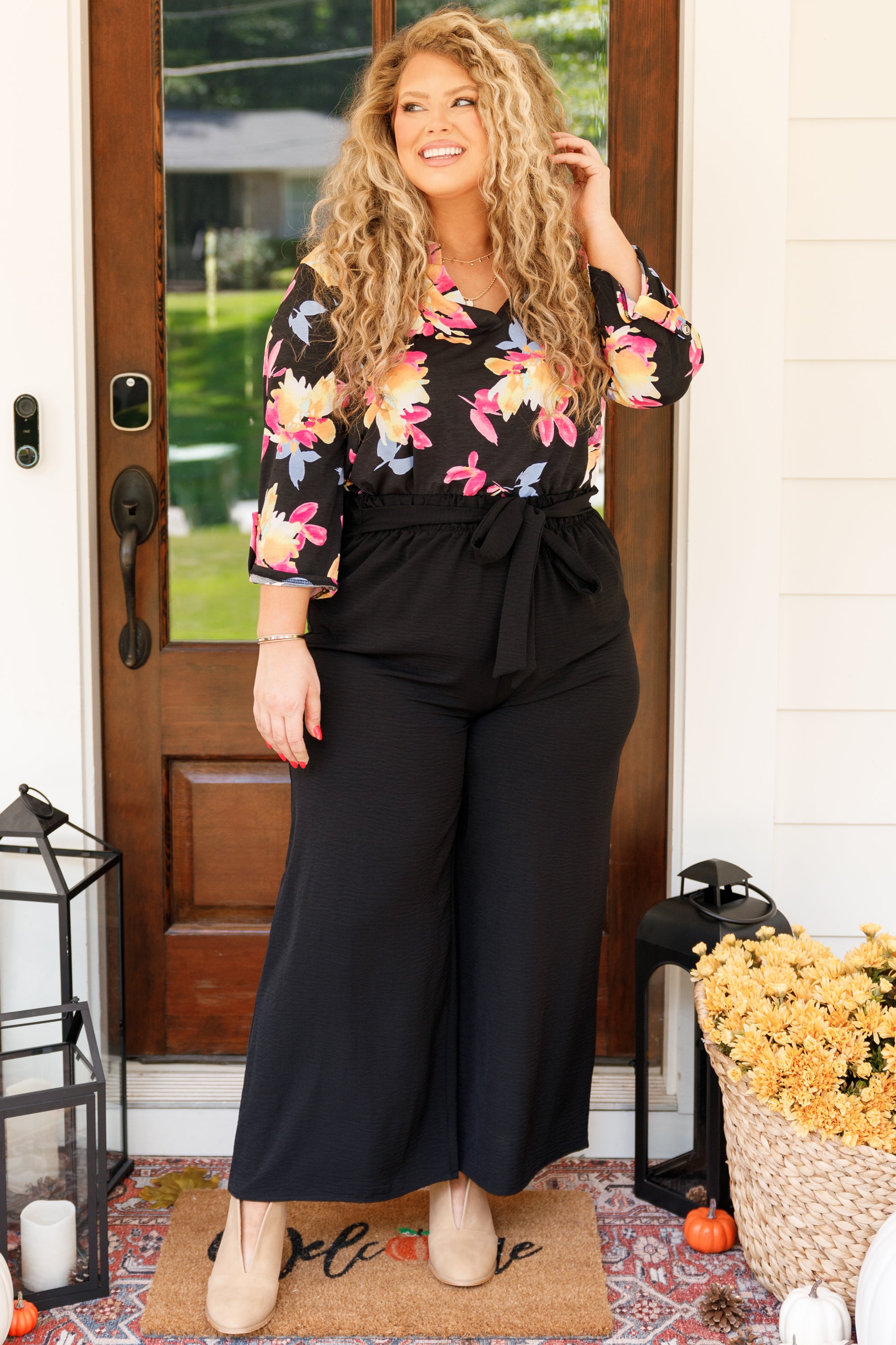 Can't Forget About Me Top. Black Multi