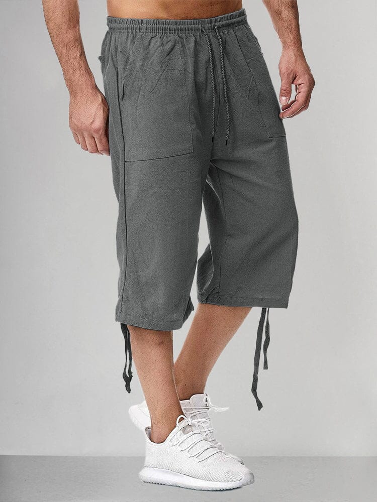 Cotton Linen Style Casual Shorts