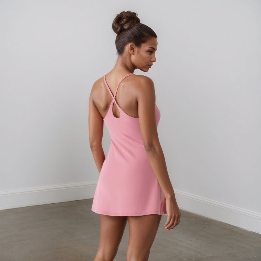 Plush Backless Active Dress