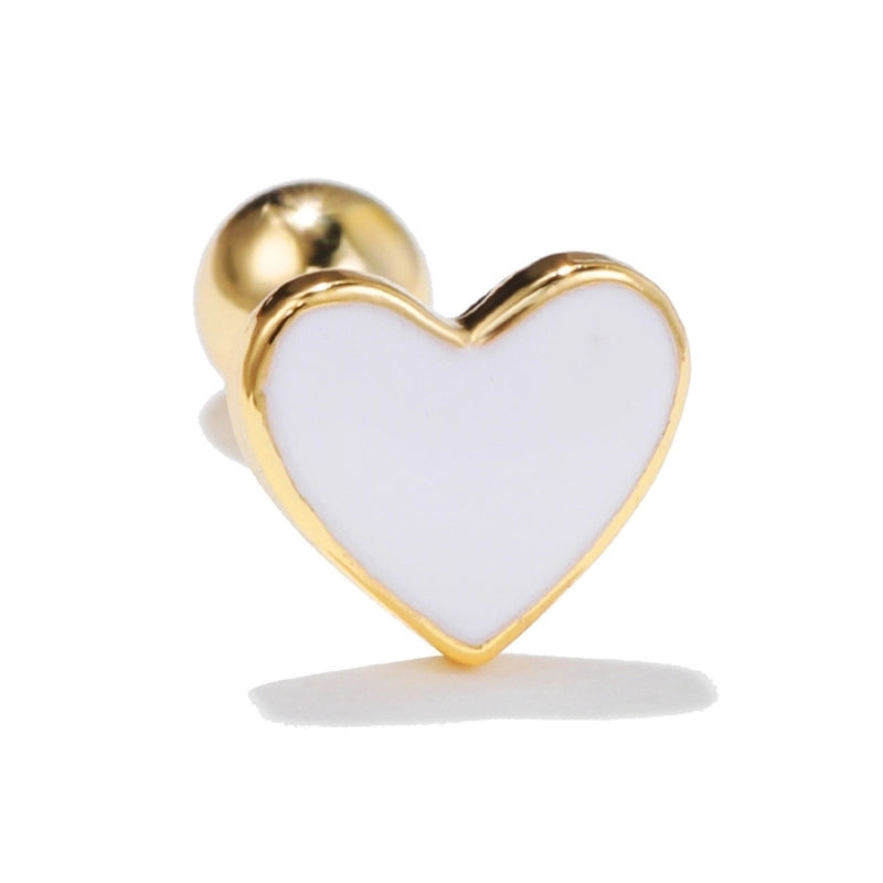 Ear Cartilage Rings & Studs Minimalist Star Brass No Inlaid
