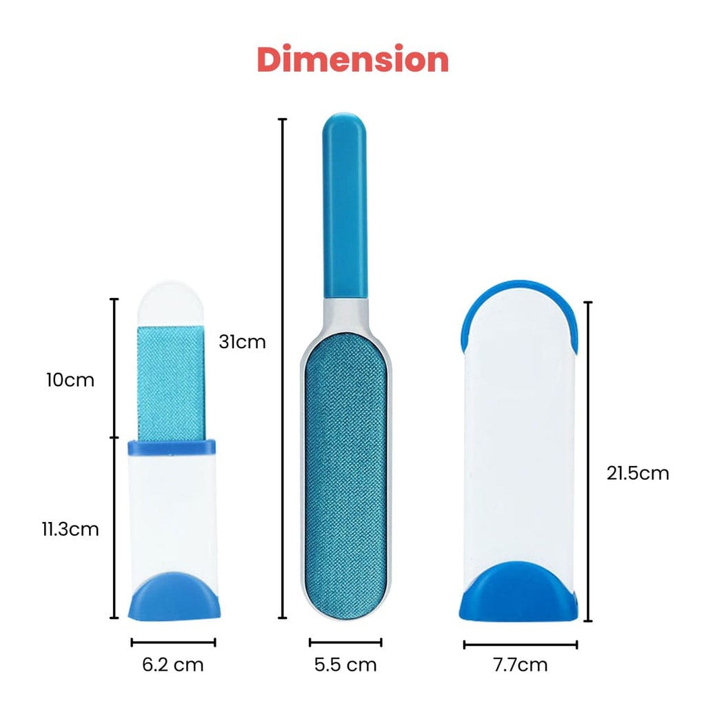 3-in-1 Pet Remover Brush Blue