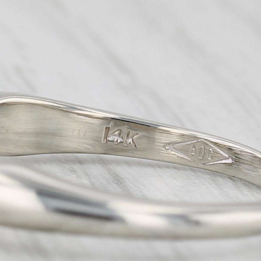 0.75ctw Diamond Ring 14k White Gold Wedding Anniversary Band Size 7