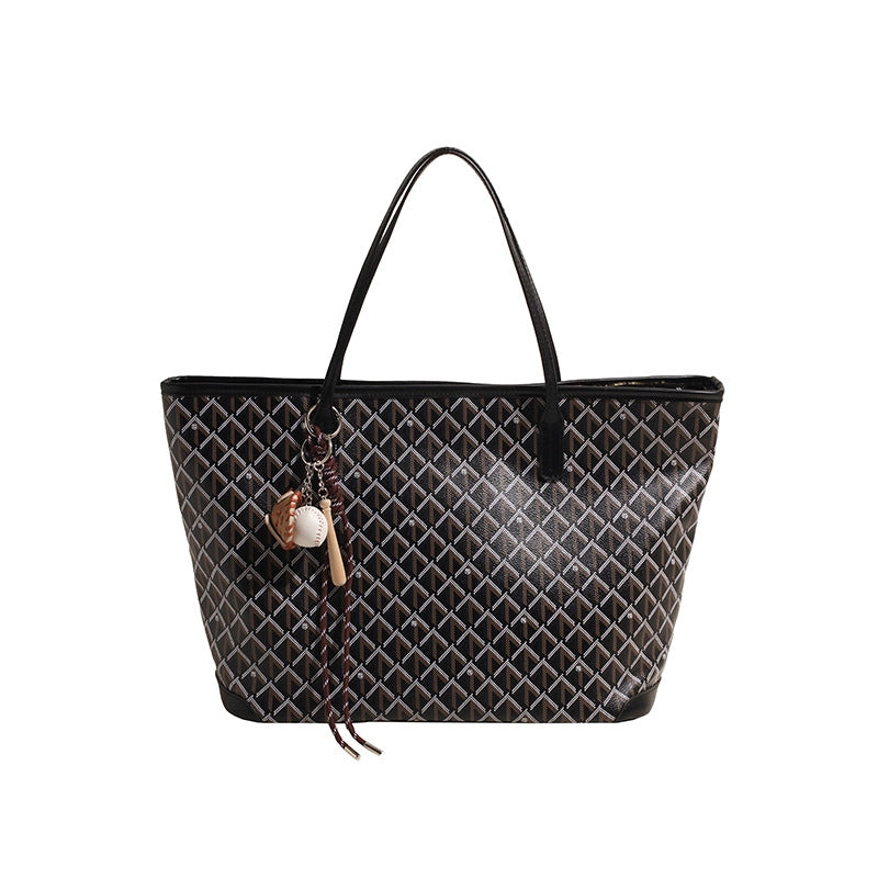 New Arrival Dog Teeth Shopping Bag Ladies Work Commuter Bag Large Capacity Totes 2024 Autumn New Women's Bags