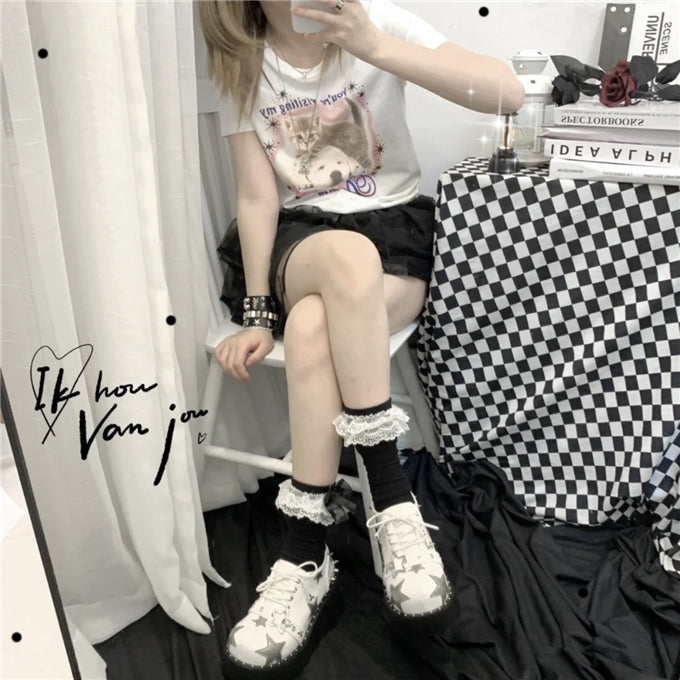 harajuku mary jane shoes  KF82948