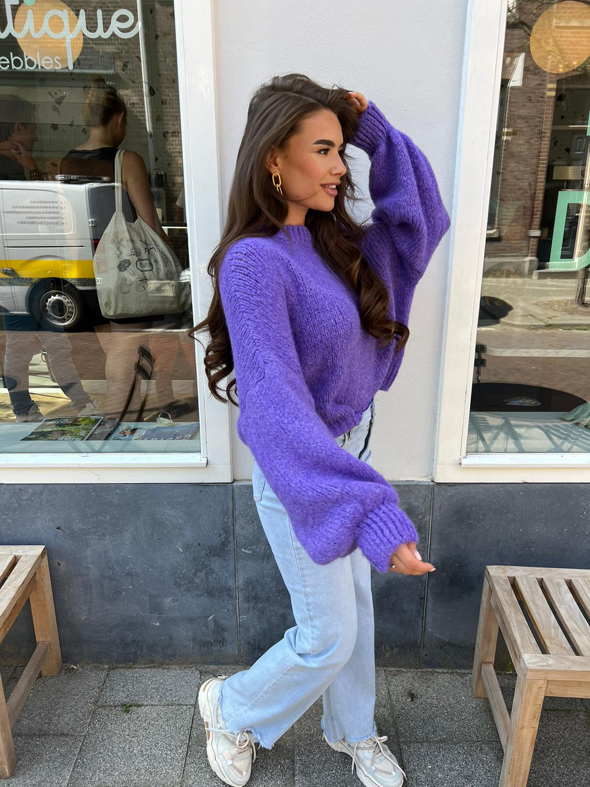 Kiki sweater long sleeve purple