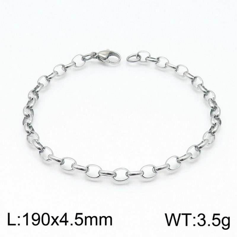 Fashion Geometric Titanium Steel 18K Gold Plated Bracelets In Bulk