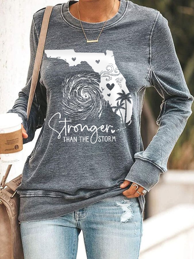 Women's Florida Strong Stronger Than The Storm Sweatshirt