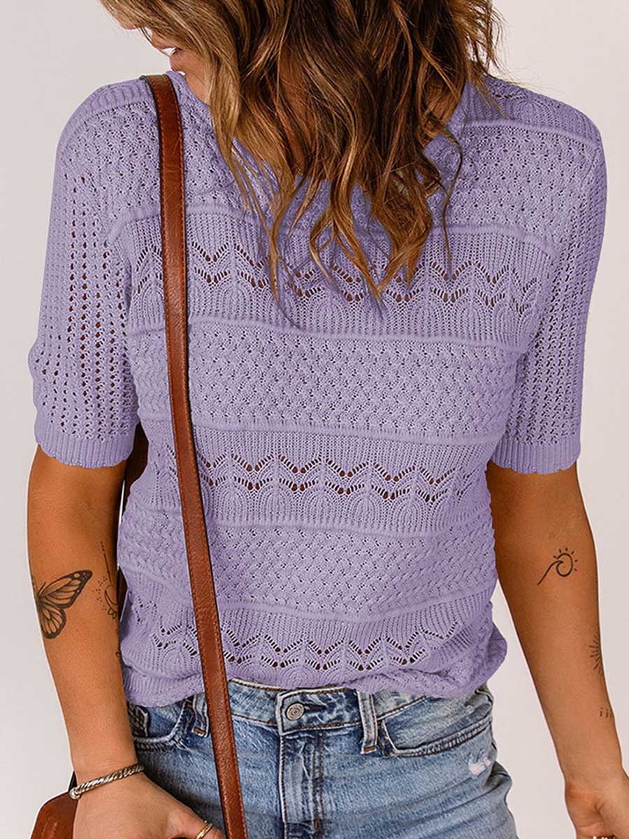 Round neck pullover bottom shirt