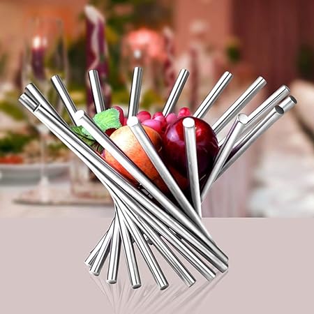 Stainless Steel Fruit Basket . Foldable Fruits Basket