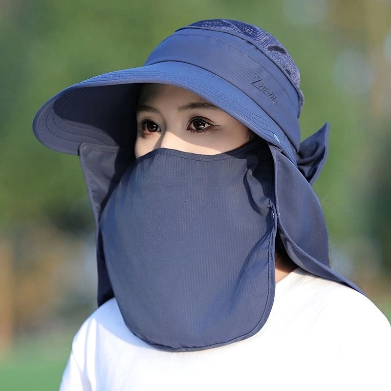 Women's Minimalist Solid Color Big Eaves Sun Hat