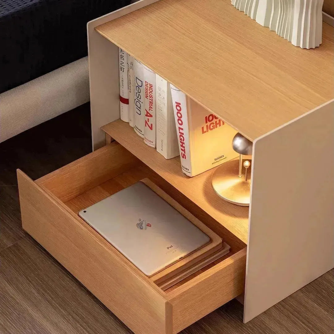 Elara Solid Wood Nightstand