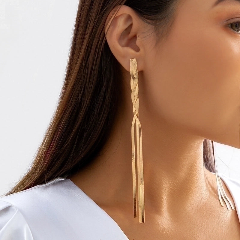 Sexy Minimalist Solid Color Copper Plating Chain Long Necklace