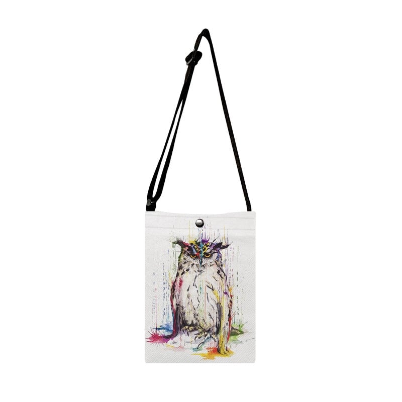 Women's Small Textured Velvet Animal Vacation Classic Style Square Magnetic Buckle Crossbody Bag
