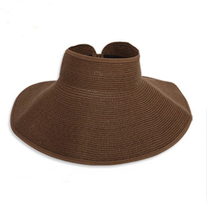 Women's Fashion Solid Color Wide Eaves Sun Hat