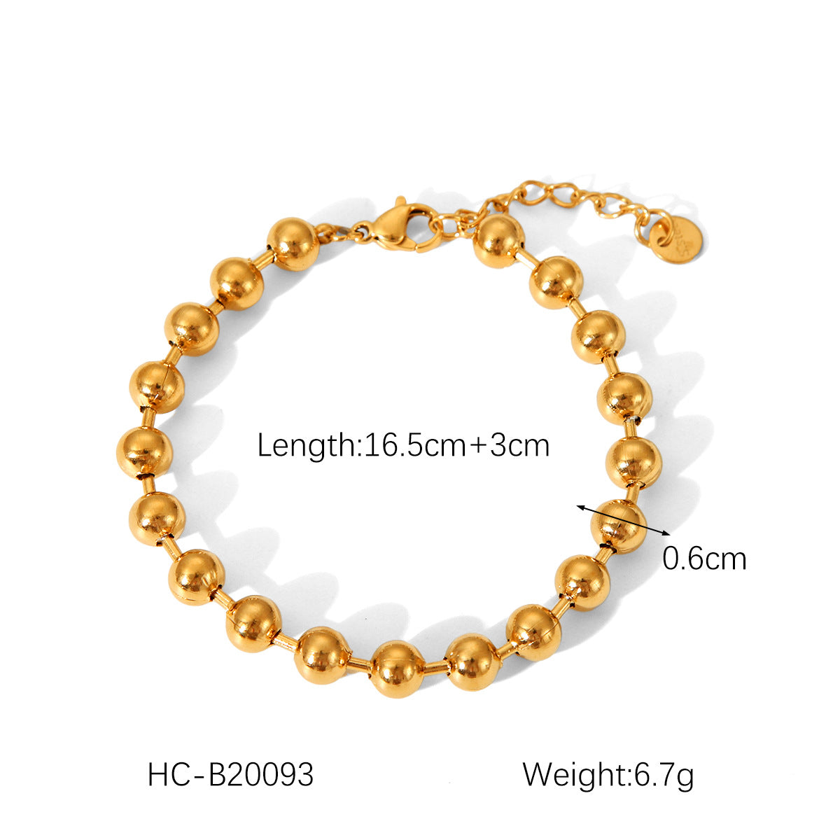 Stainless Steel Bracelet Ot Buckle Love Pearl Bracelet Female Titanium Steel Jewelry