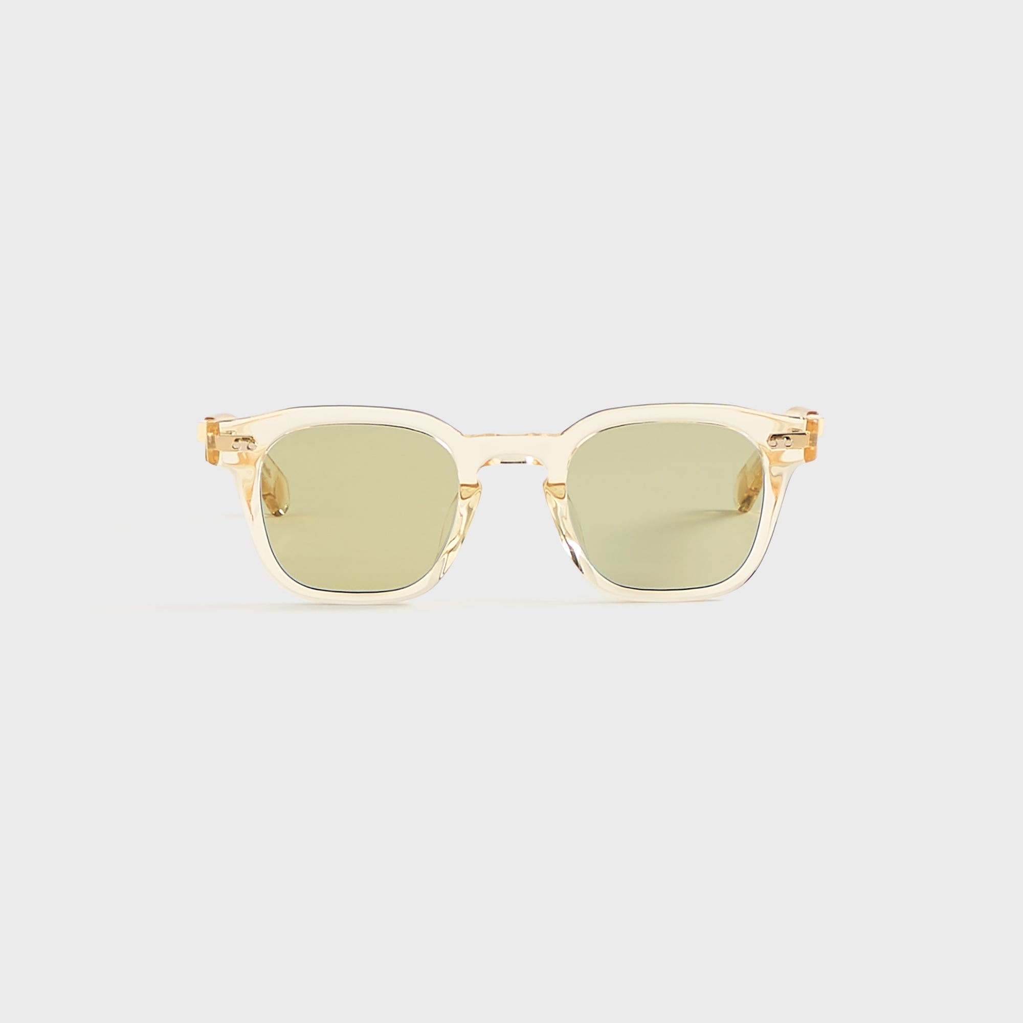 Garrett Leight Adonis Sunglasses - Artist Crystal White Gold / Semi Flat Select Ochre