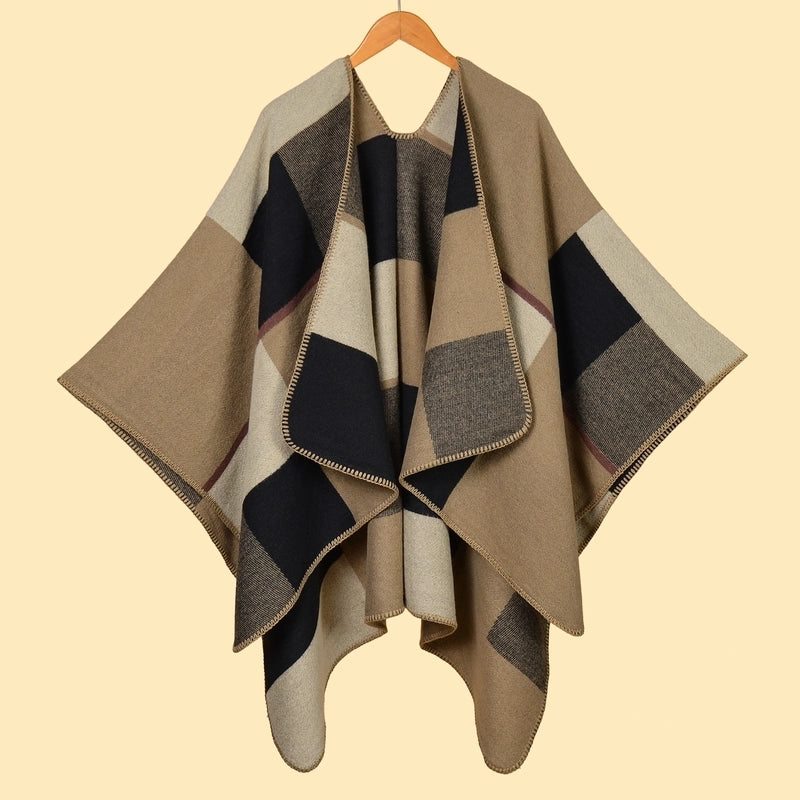Women's Retro Graffiti Polyester Acrylic Oil Painting Shawl