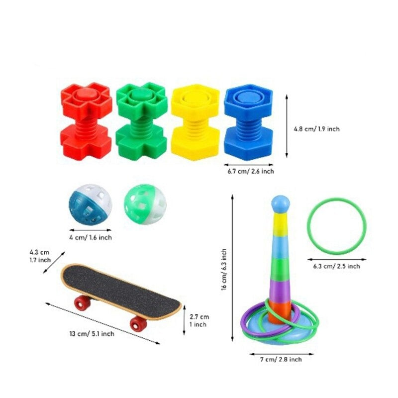 9 Pieces Bird Training Toys Set