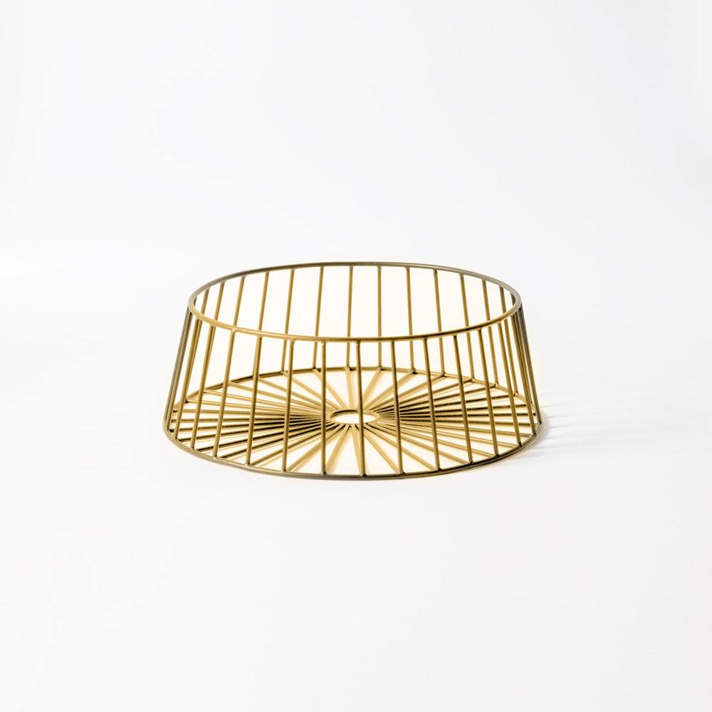 Multi-purpose Metal Basket Wide - Gold