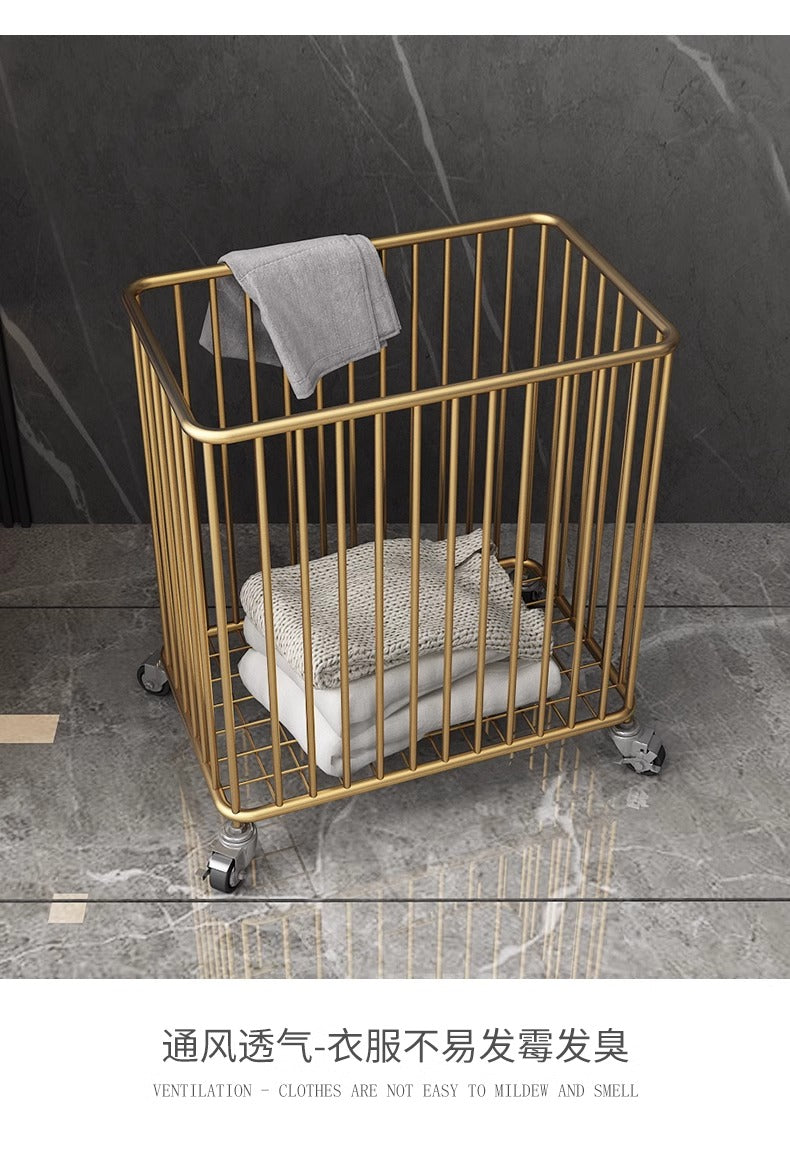 GOLD RODES LAUNDRY CART