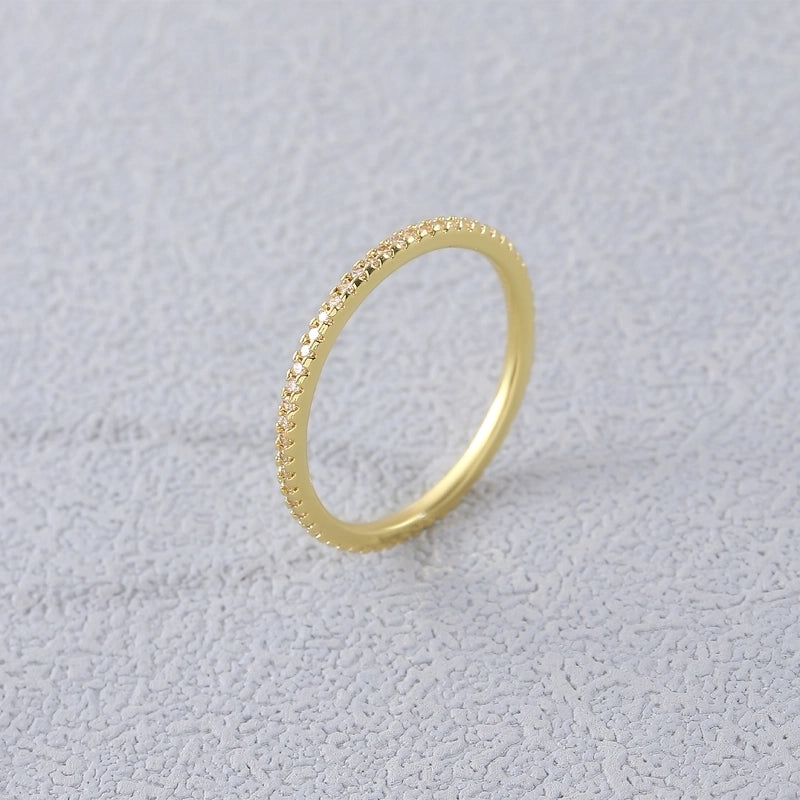 Copper 18K Gold Plated Gold Plated Plating Inlay Water Droplets Heart Shape Zircon Open Rings Rings