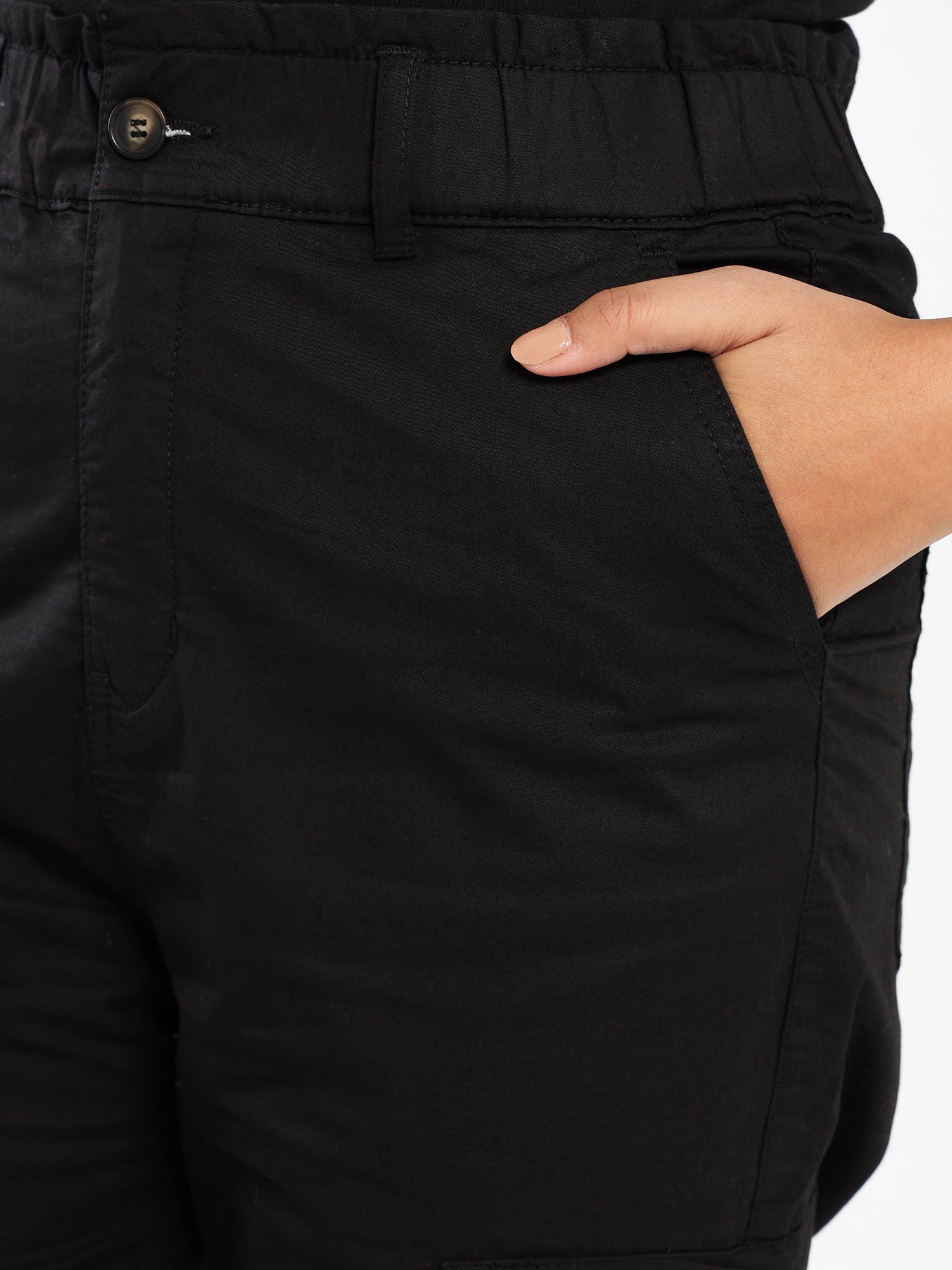 High-Waisted Paper Bag Pants