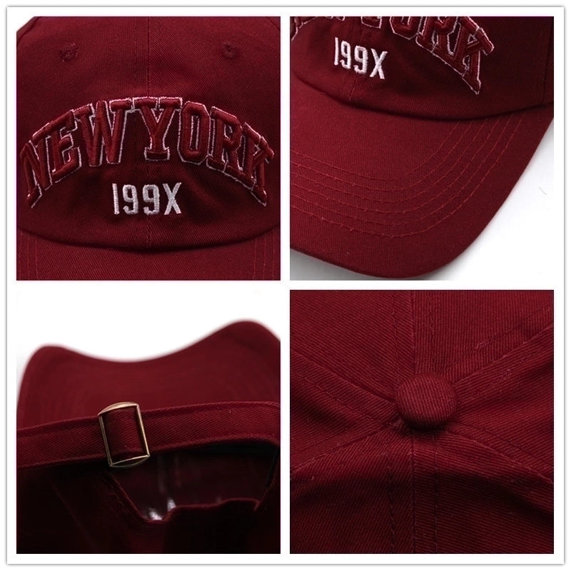 Unisex Casual Letter Embroidery Curved Eaves Baseball Cap