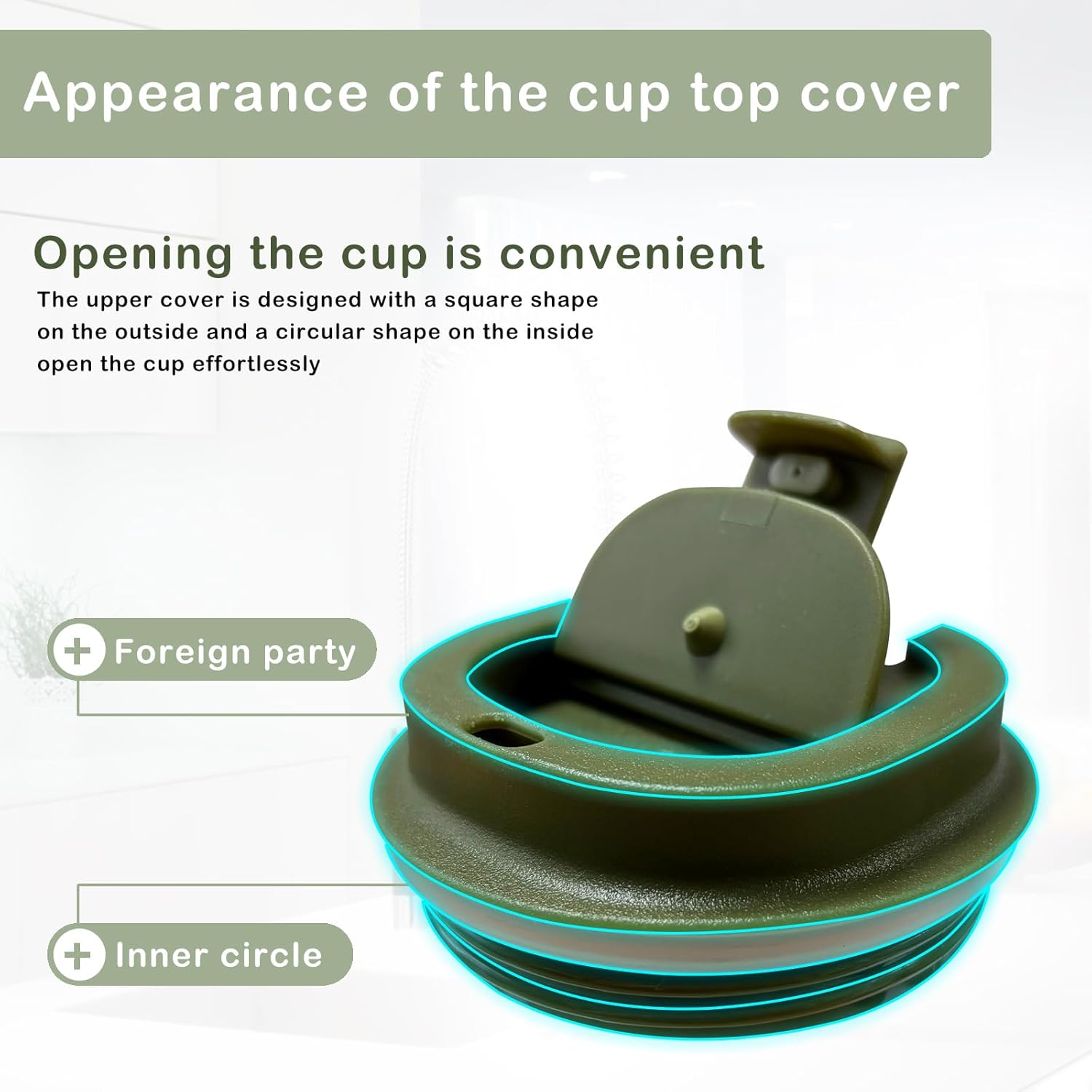 Senshuomy Travel Mug, Insulated Coffee Cup with Leakproof Lid, Reusable Coffee Cups Travel Cup, Stainless Steel thermaol Mug for Hot Cold Drinks (Green 380ml)