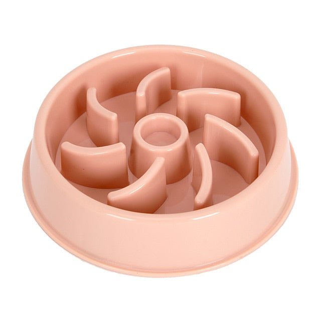 Slow Training Pet Feeder in Pastel Pink