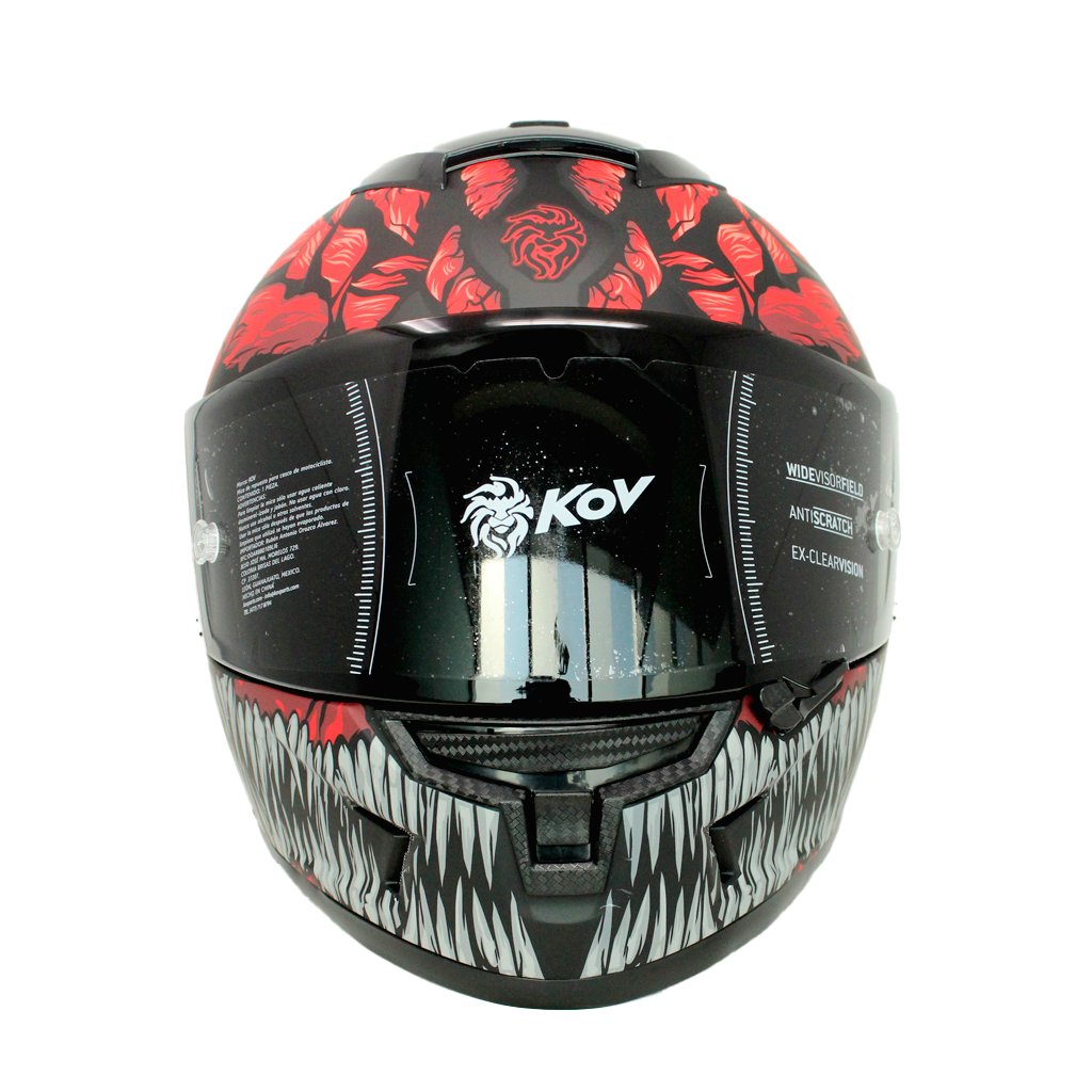 Casco Kov Aircut Carnivor Rojo