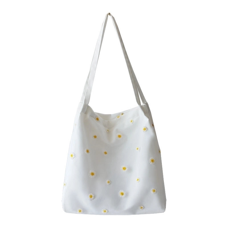 Women's Cute Flower Canvas Shopping Bags