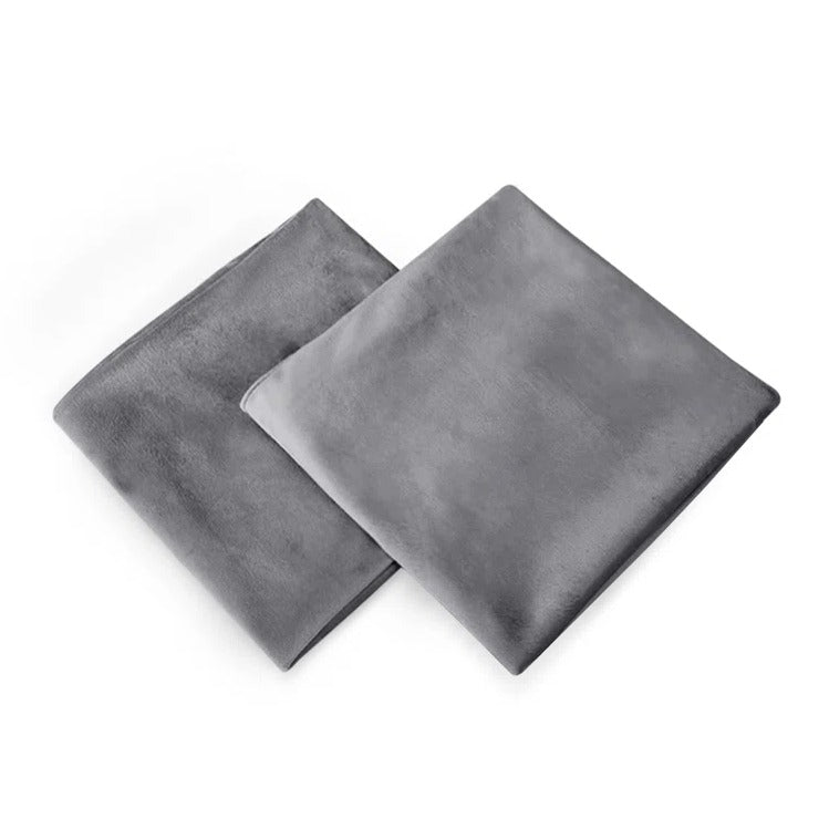 Light Grey-Velvet Cushion Covers